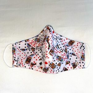 Handmade Playing Cards Face Mask ♠️♦️♣️♥️
